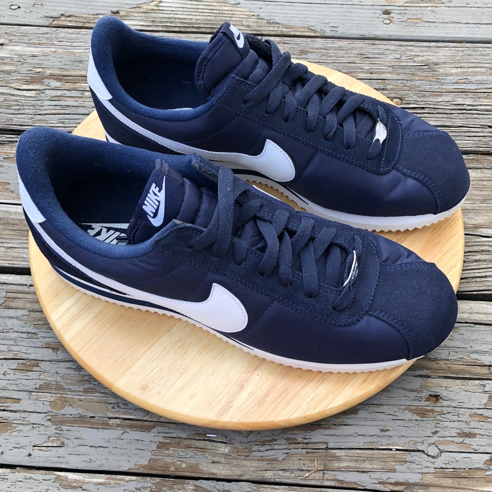 Nike Cortez Basic Nylon Obsidian Blue Mens 11 US Navy 819720-411 Rare Streetwear - Picture 7 of 13